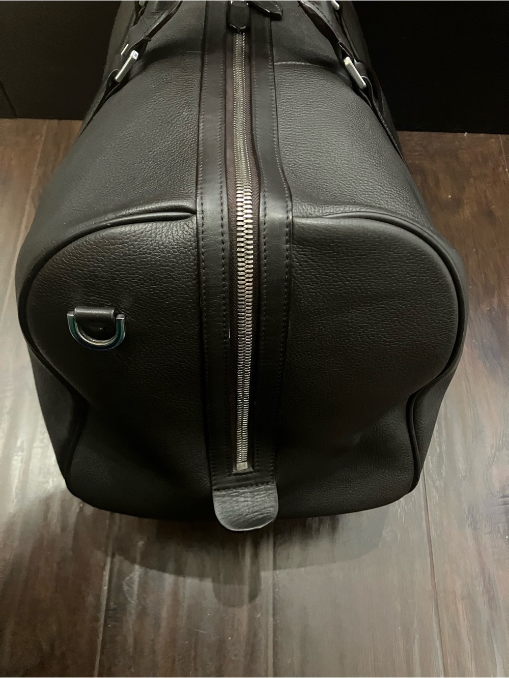 Suitsupply dark brown leather duffel bag - Picture 4 of 10